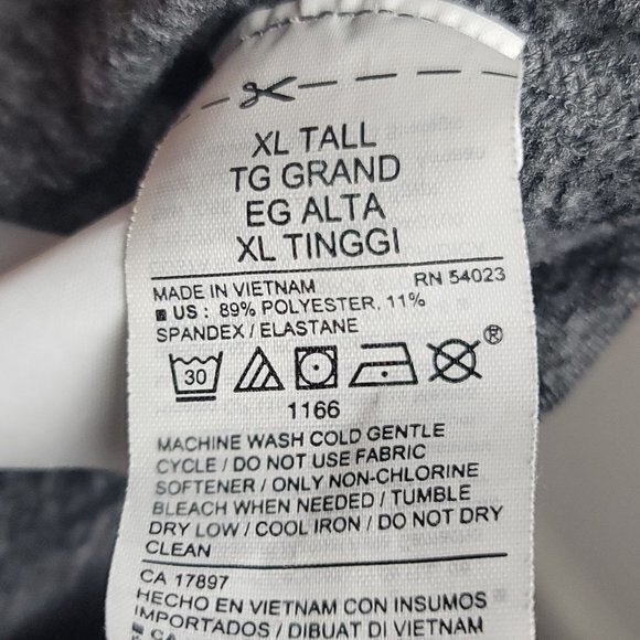 Old‎ Navy Womens XL Tall Grey Cozecore Long Sleeve Soft Tech Active Top - Picture 5 of 9